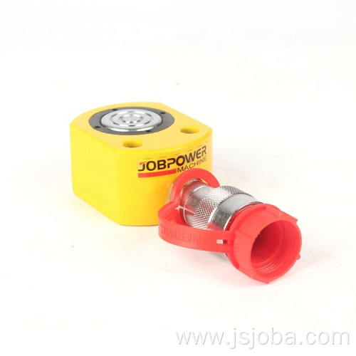 Ultra low height single acting hydraulic cylinder jacks